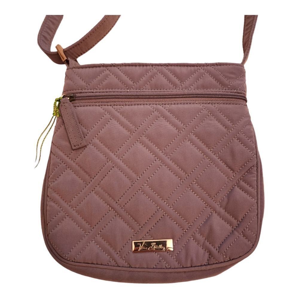 NWT Vera Bradley Gray Quilted Crossbody